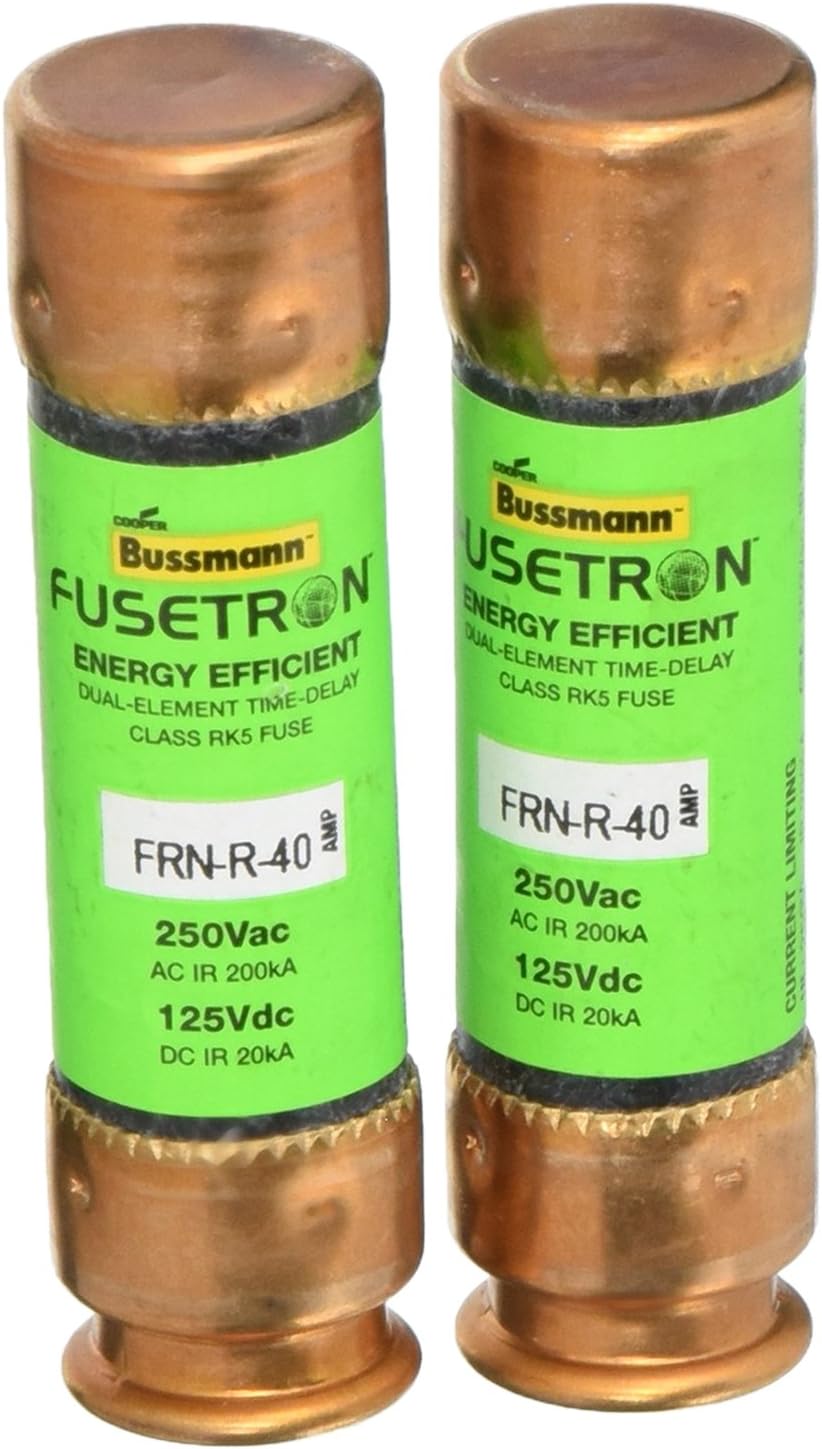 Bussmann BP/FRN-R-40 40 Amp Fusetron Dual Element Time-Delay Current ...