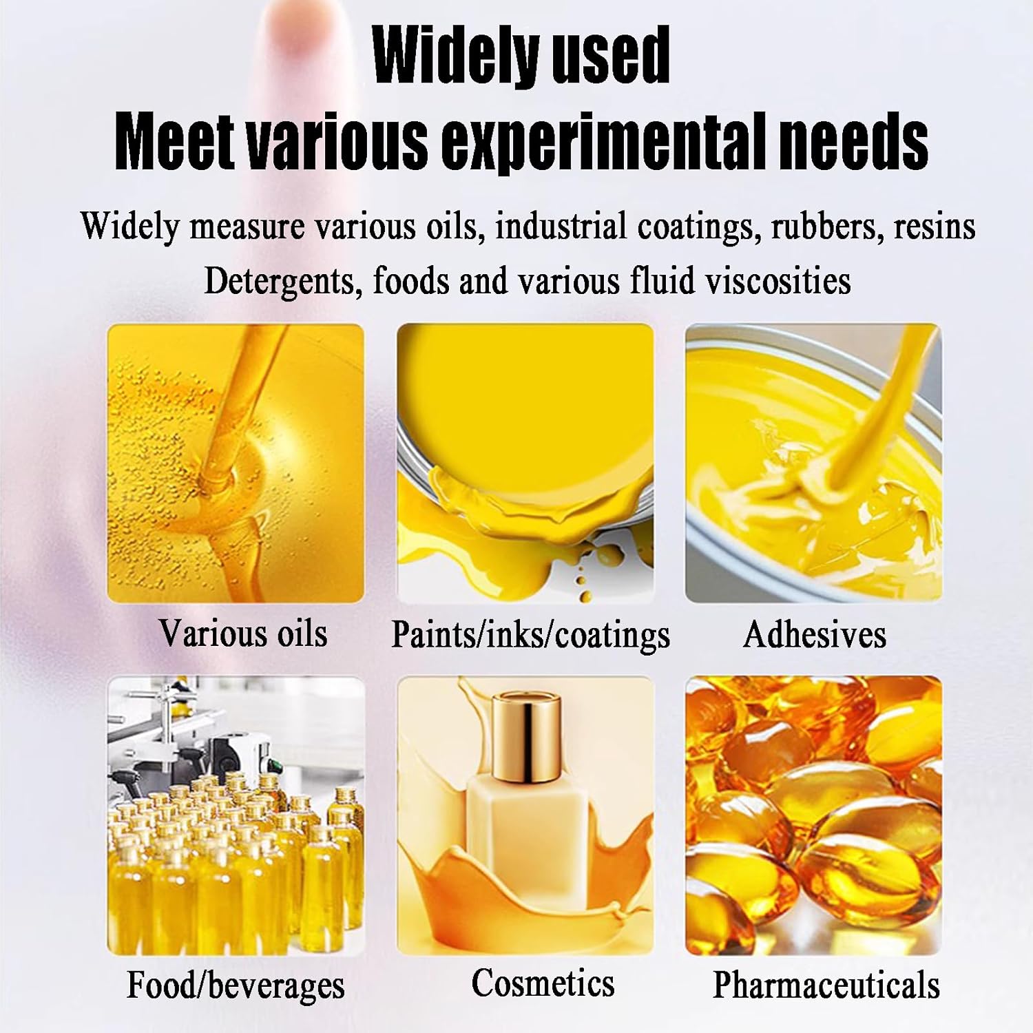 Lab Pointer Viscometer, 1-106mPa.s Analog Rotational Viscometer, Pointer Type Viscosity Meter Fluidimeter, W/2/3-unit Rotor; II/III Group Measuring Container