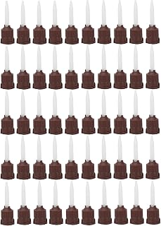 50pcs Mixing Tips, Intra Oral Mixing Tips, Disposable Intra Oral Tips Accessory Dentist Tool Supply Gray Accessory(7015)