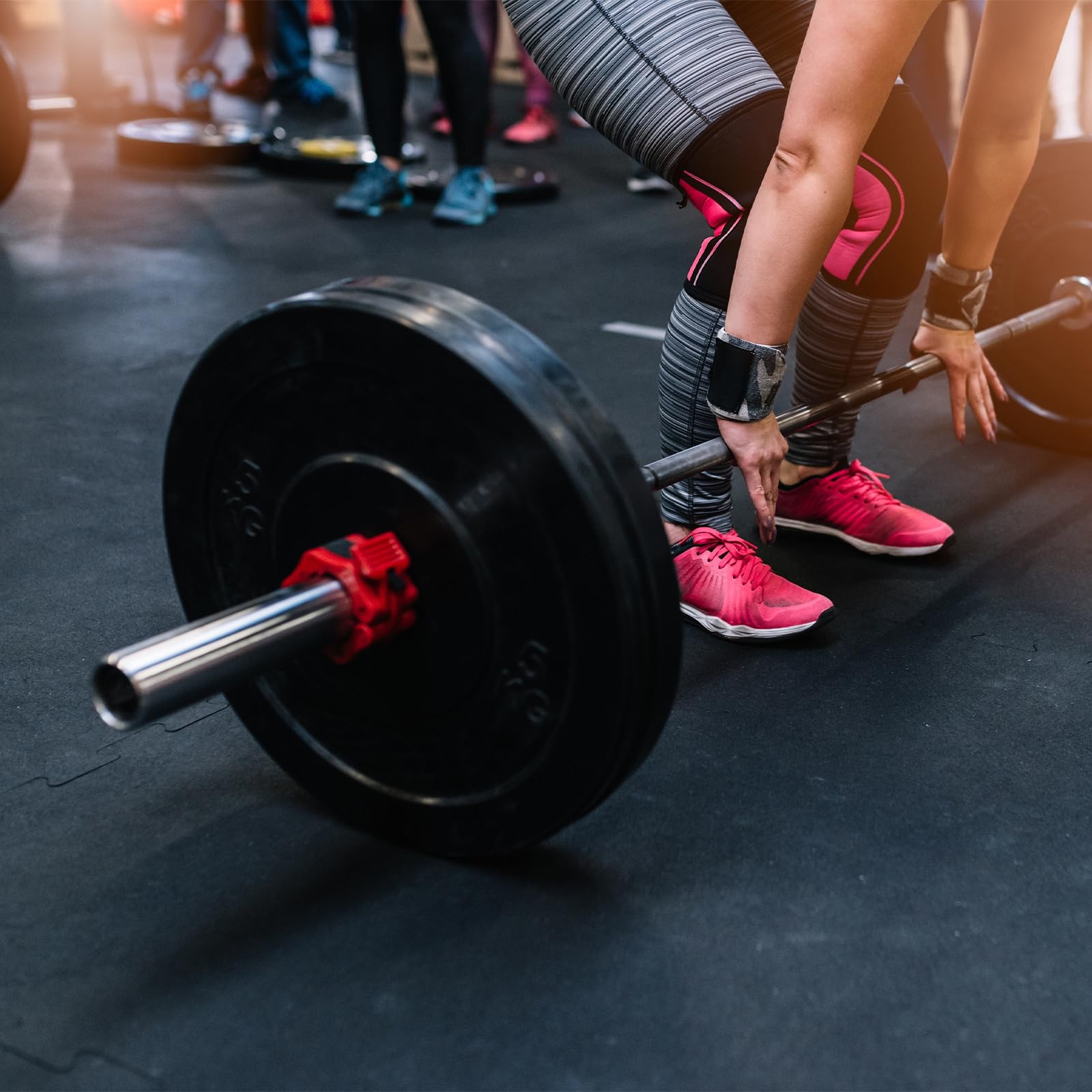 QUARKZMAN Klipsy do sztangy, 28 mm szybkie zatrzaski do sztangi olimpijskiej blokady blokujące do podnoszenia ciężarów treningu fitness, 2 zestawy
