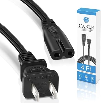 Recliner Power Cord Replacement Sopito 4ft 2 Prong Power Recliner Cable Replacement, AC Adapter Cord for Lazyboy, Limoss OKIN Electric Sofa and Lift Chair