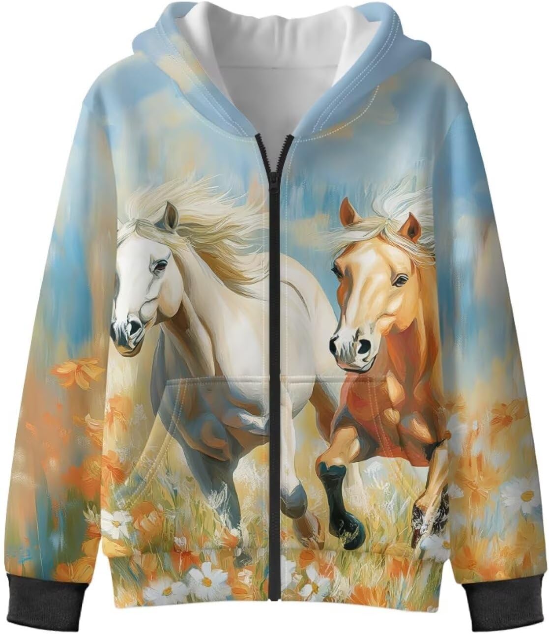 Girl Full Zip Sweatshirt Kids‘girls' Fashion Hoodies & Sweatshirts Fleece Jacket