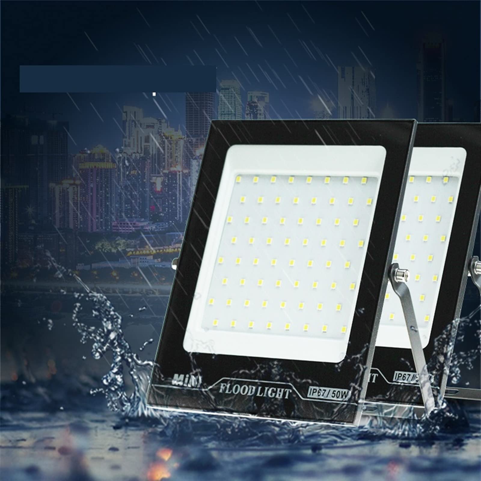 Proiettore LED per Esterni, riflettore LED Impermeabile, faretto per Esterni, Illuminazione Stradale, Lampada da Giardino/AC 220V/bianco Freddo 20W,AC 220v-Warm White150W