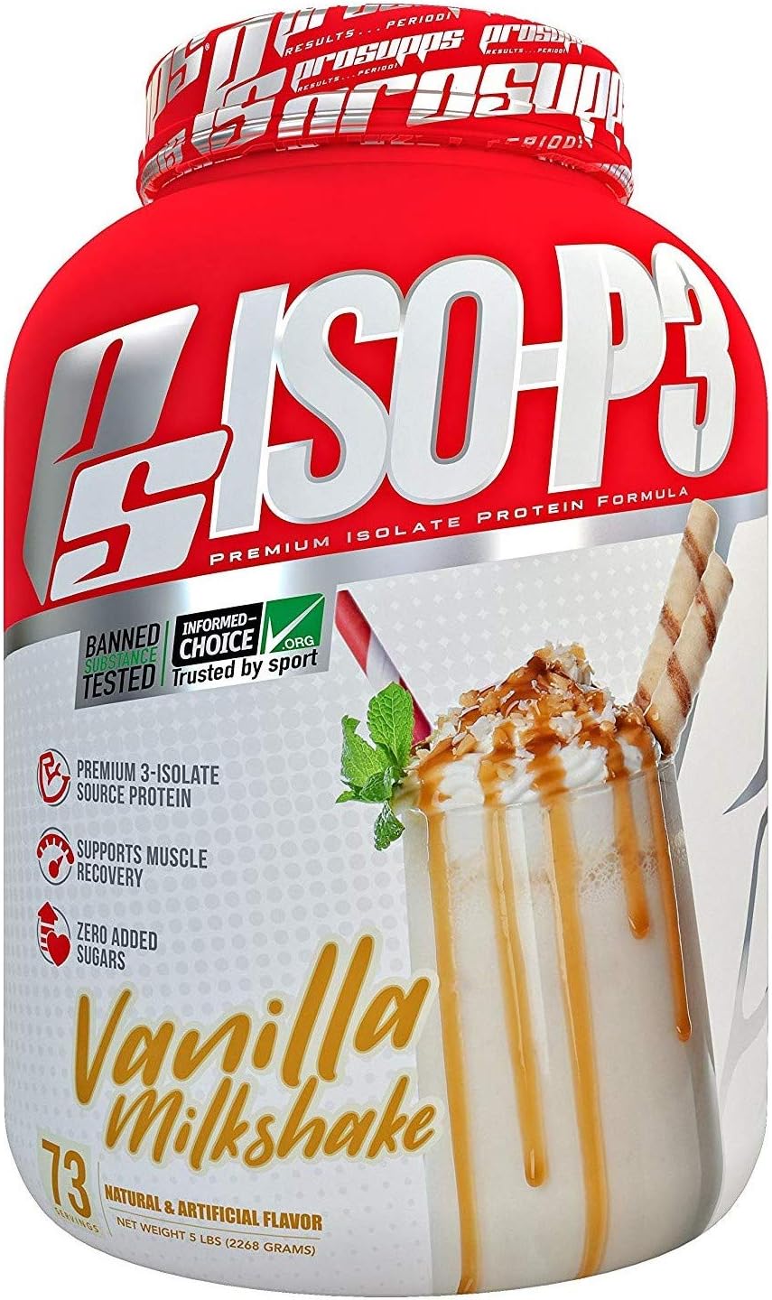 Pro Supps Iso P3 Vanilla Milkshake, Red, 5 Pound