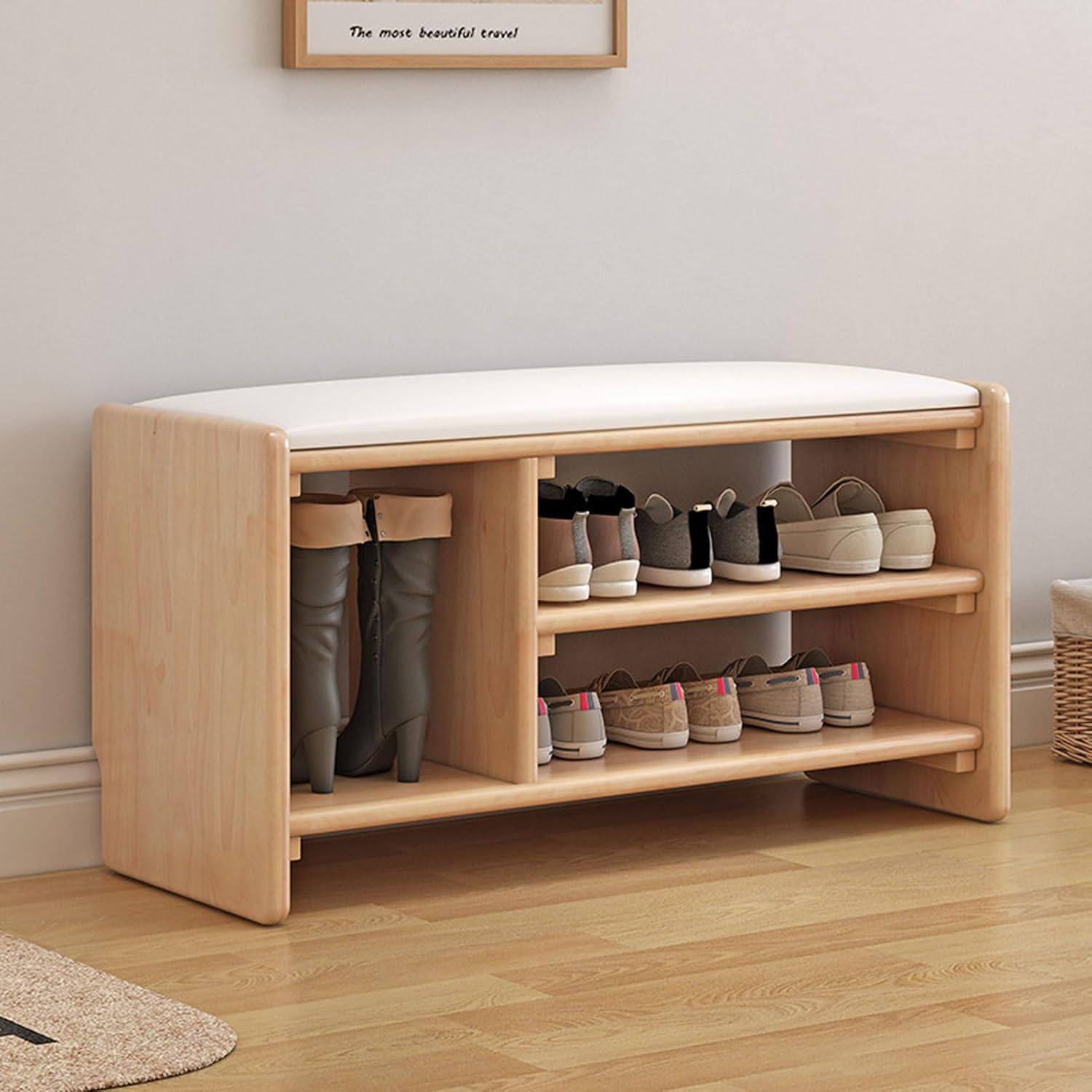 YBLANDRV Shoe Storage Bench for Entryway, Multifunctional