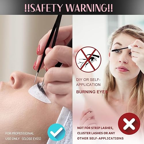 Miniatura 2 de ALLOVE Pegamento de extensión de pestañas mágico y estable, pegamento de extensión de pestañas de potencia extrema hasta 8 semanas, pegamento de