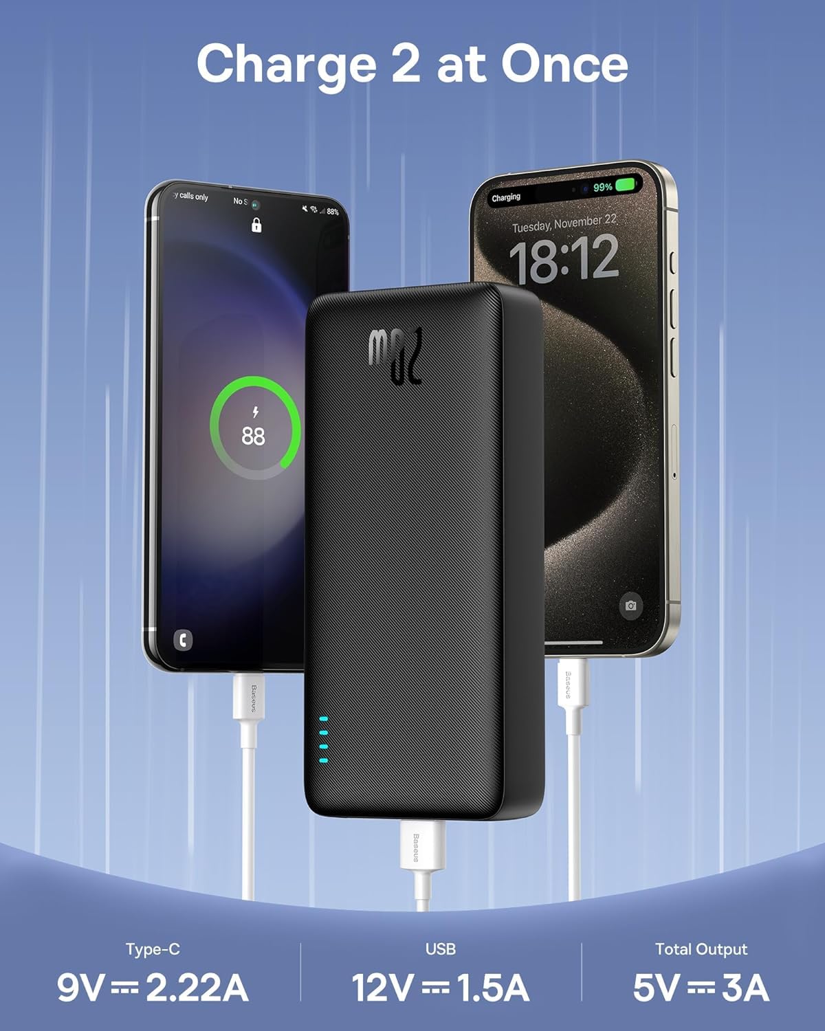 Baseus Airpow Powerbank 20W 20000mAh