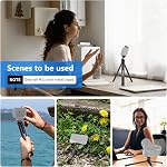 NEEWER Mini Metal Tripod for GoPro Insta360 DJI, Pocket Table Stand, Portable Desk top Compact Tripod for Travel Vlogging Compatible with Gimbal Handle Grip Stabilizer, DSLR Camera