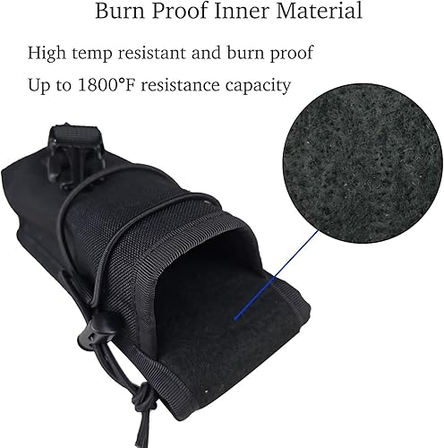 Miniatura 5 de Bolsa supresora de alta temperatura con aislamiento térmico para rifle calientesupresor de pistola en 6 pulgadas o más pequeño