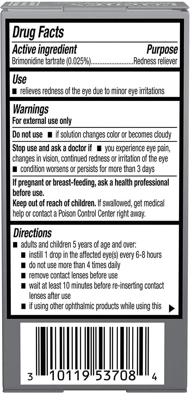 Lumify Redness Reliever Eye Drops, 0.08 fl oz (Pack of 2)