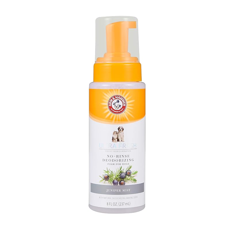 Shampoo a Seco para Cães em Espuma sem Enxágue ARM & HAMMER Juniper Mist 240 mL