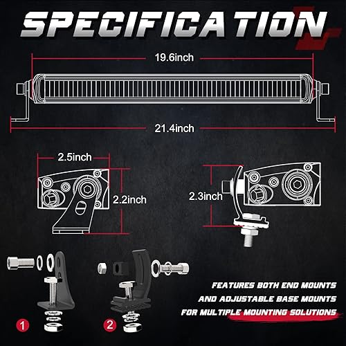 Miniatura 8 de OFFROADTOWN 2 unidades de 3 pulgadas y 80 W LED Pods LED Cube Lights Spot LED Barra de luz LED Conducción Off Road Ditch Pods Luces de parachoques