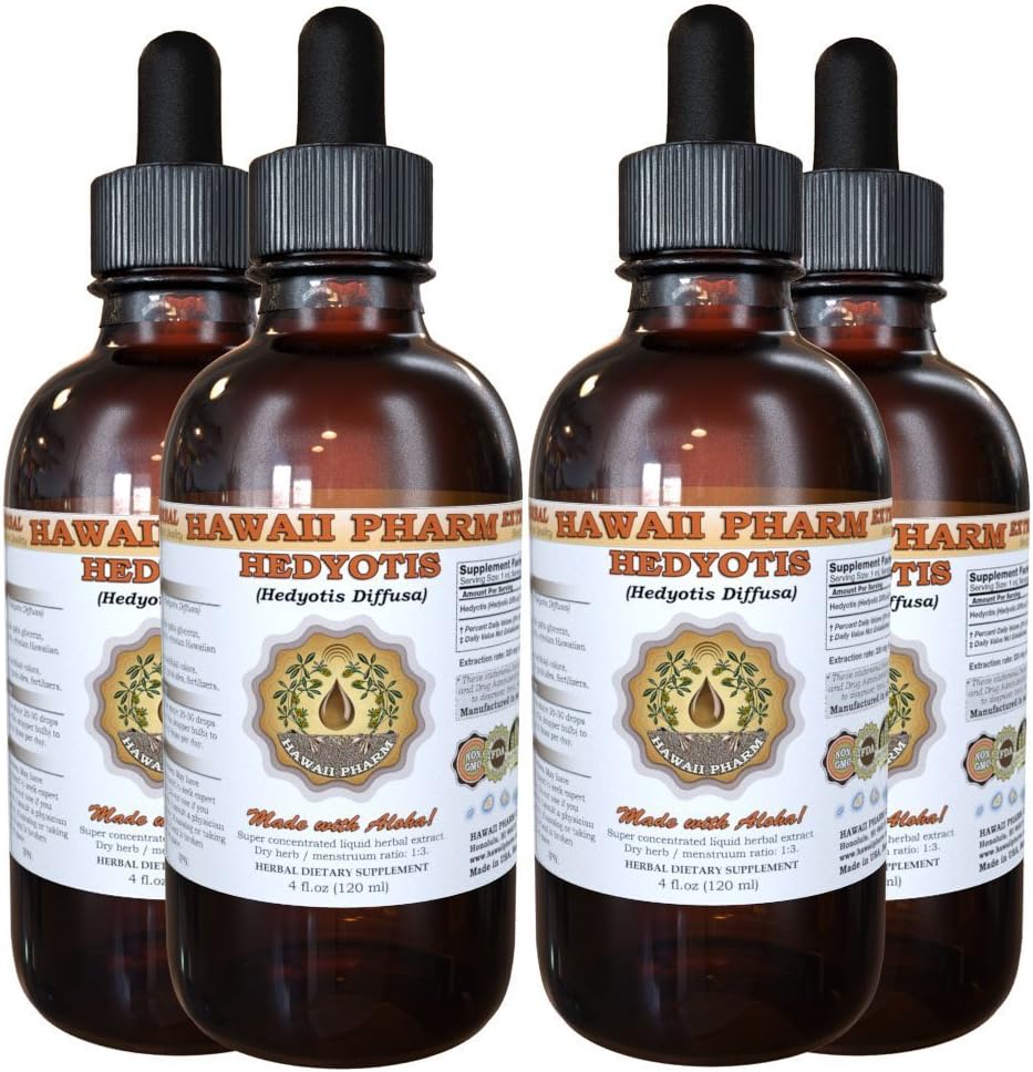 Hawaii Pharm Helichrysum Liquid Extract, Helichrysum (Helichrysum Arenarium) Tincture Supplement 4 oz