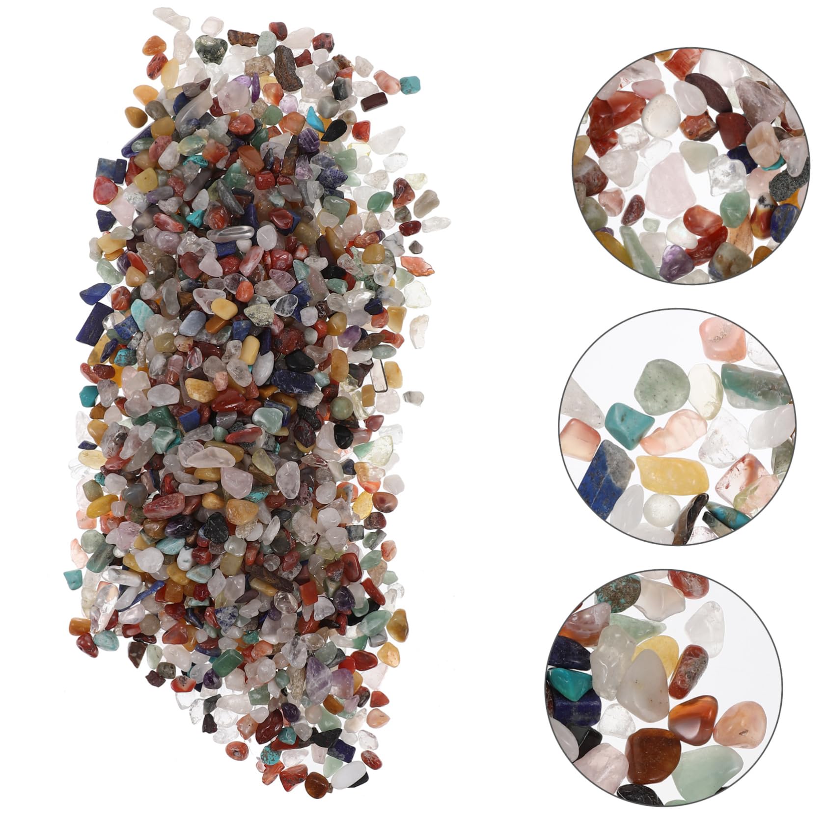 Cabilock Pietre di Cristallo Frantumate Decorative, Forma Irregolare, per Artigianato Fai da Te e Offerte Buddhiste, Effetto Elegante