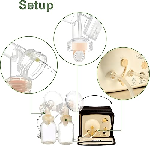 Miniatura 3 de Maymom Tubo compatible con tubos de repuesto Medela dos paquetes 4 tubos 2 válvulas y 2 membranas para bomba Medela con estilo extractor de leche