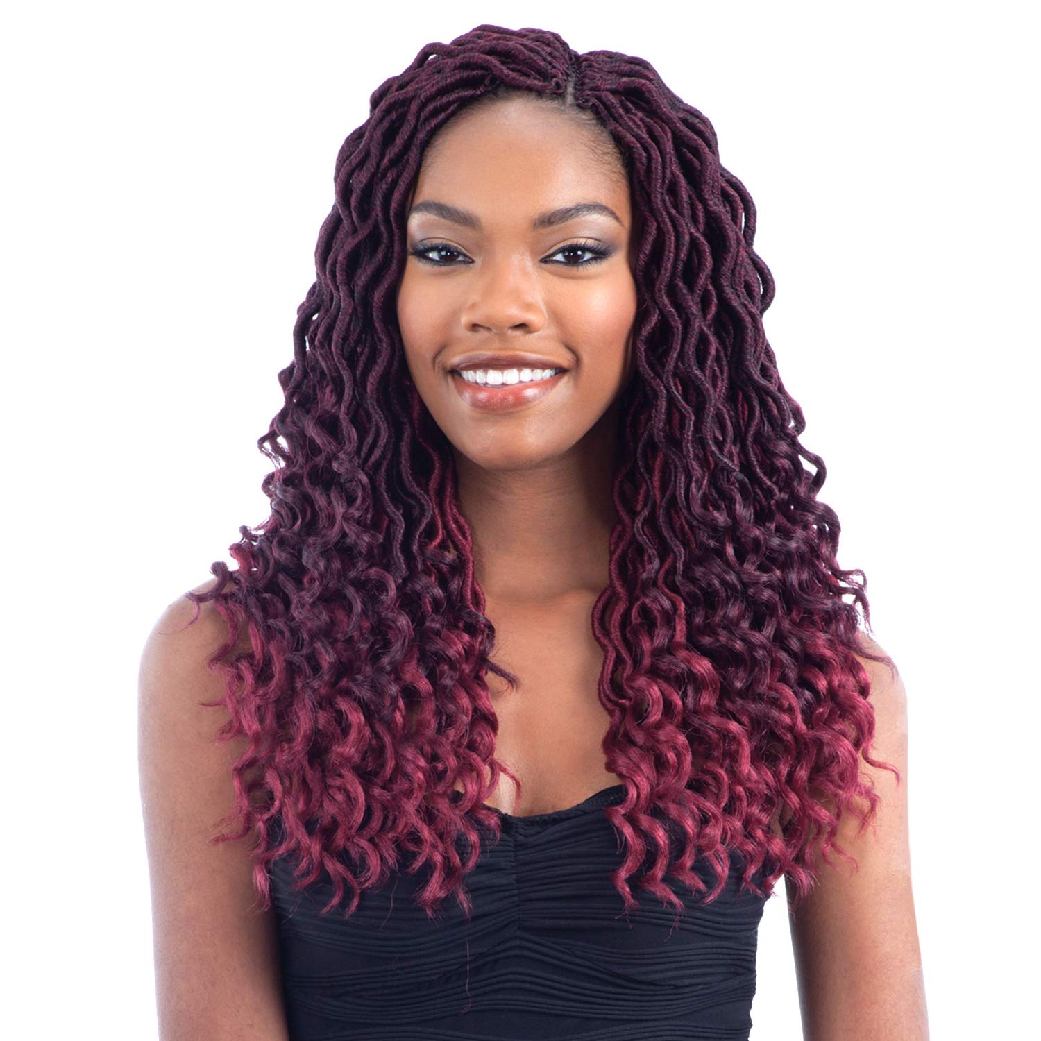 MULTI PACK DEALS! Model Model Synthetic Hair Crochet Braids Glance Goddess Loc 14" (6-PACKS, T27)