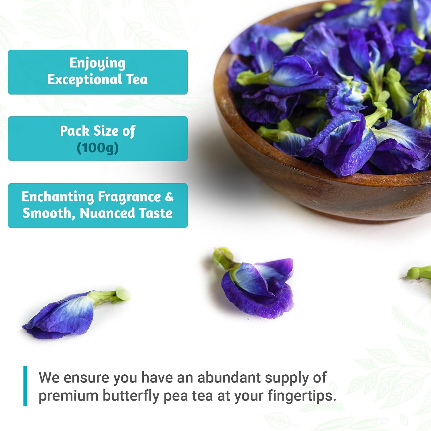 Fanale Butterfly Pea Tea (100g / Bag) | Loose Leaf Tea | BFP003-ZL