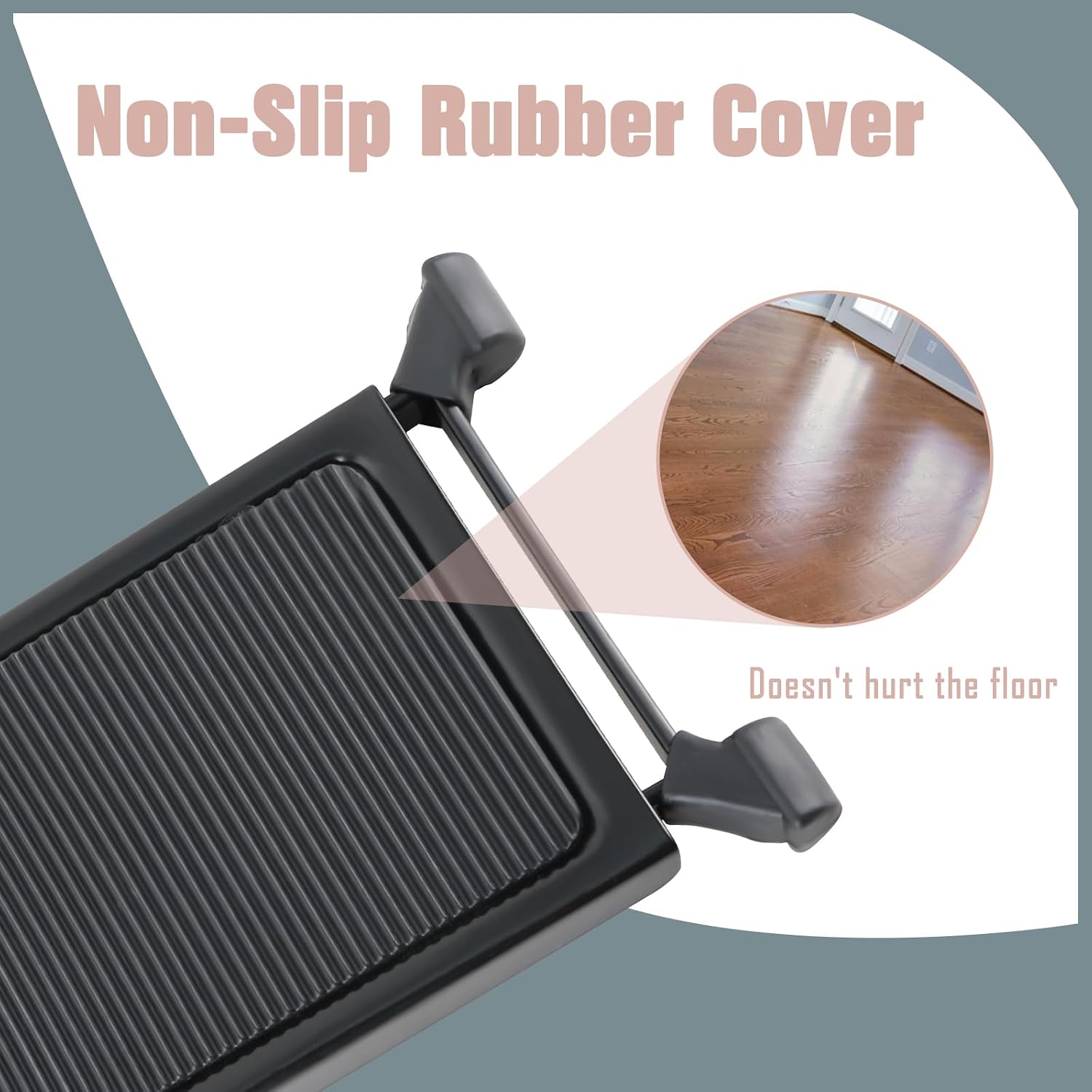 EASTROCK Guitar Foot Stool Height Adjustable Folding Guitar Foot Rest,Black