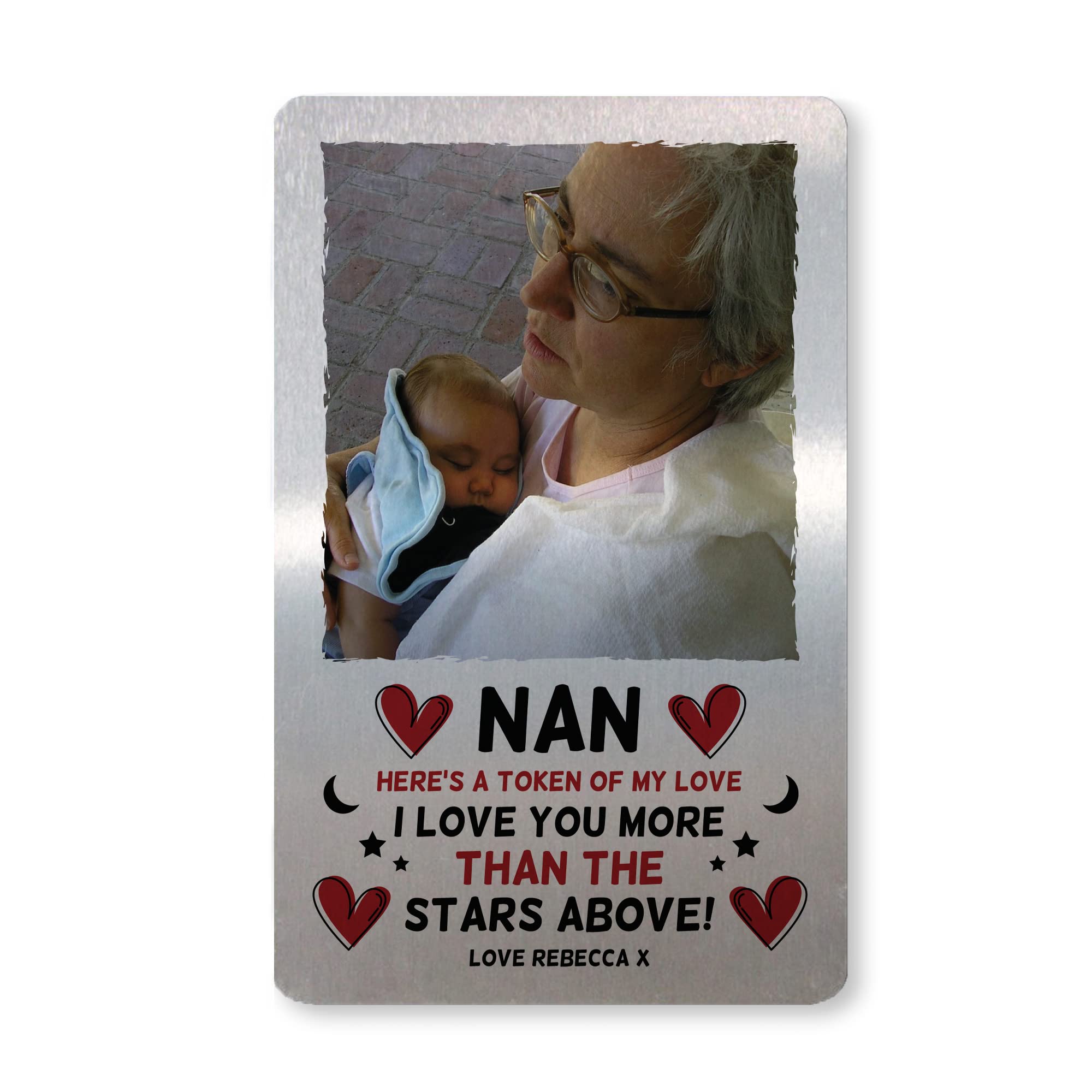 PERSONALISED Gift For Nan Birthday Mothers Day From Grandchild Photo Card