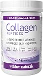 Poudre de peptides de collagène Webber Naturals | Aide à réduire les rides, soutient la peau, les cheveux, les articulations et les ongles | 10 g de collagène + 9 g de protéines par portion | Nourri à l'herbe | Sans saveur, 252 g