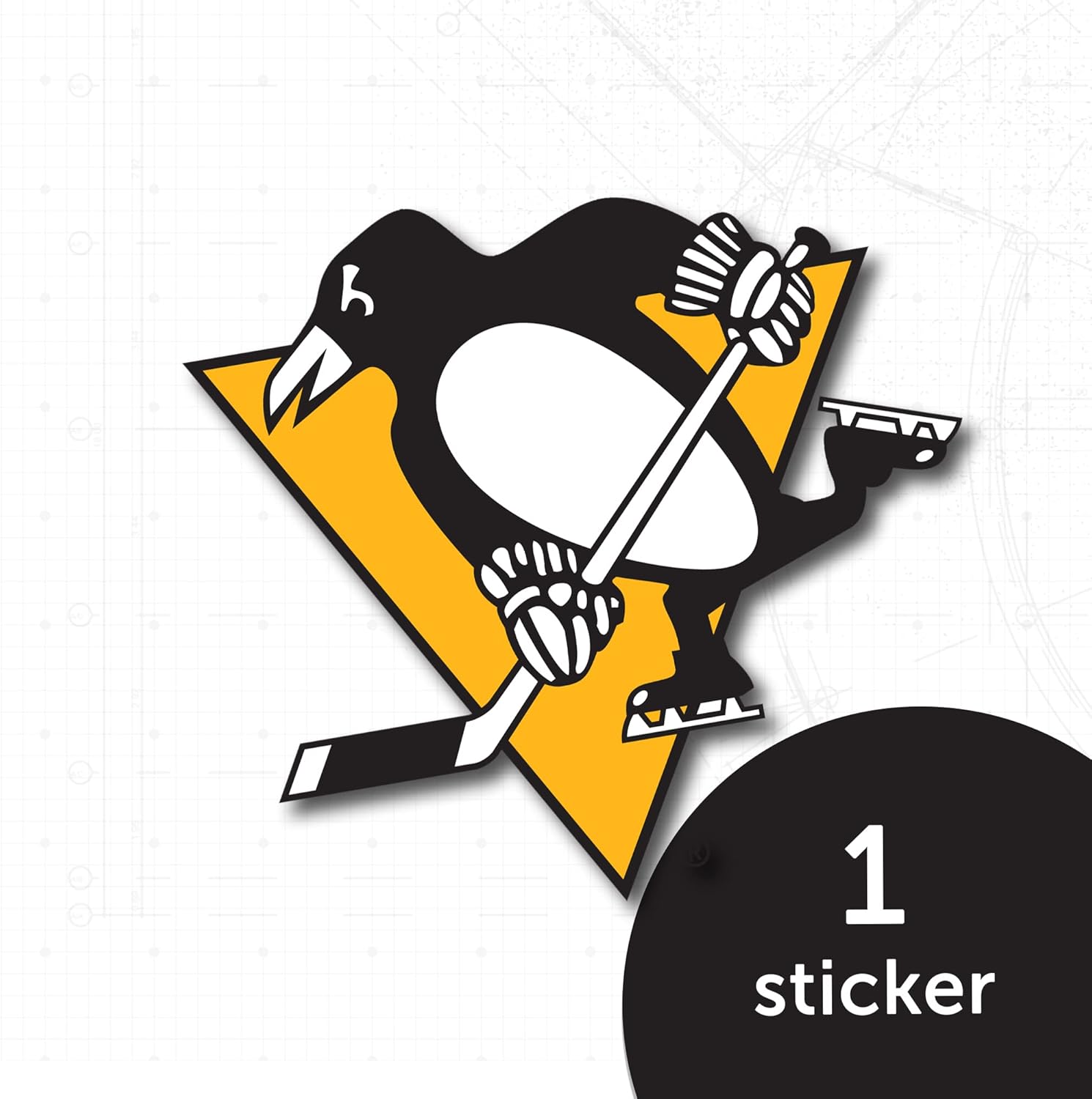 Desert Cactus Pittsburgh Penguins Team NHL National Hockey League Sticker Vinyl Decal Laptop Water Bottle Car Scrapbook (Individual A) - Image 4