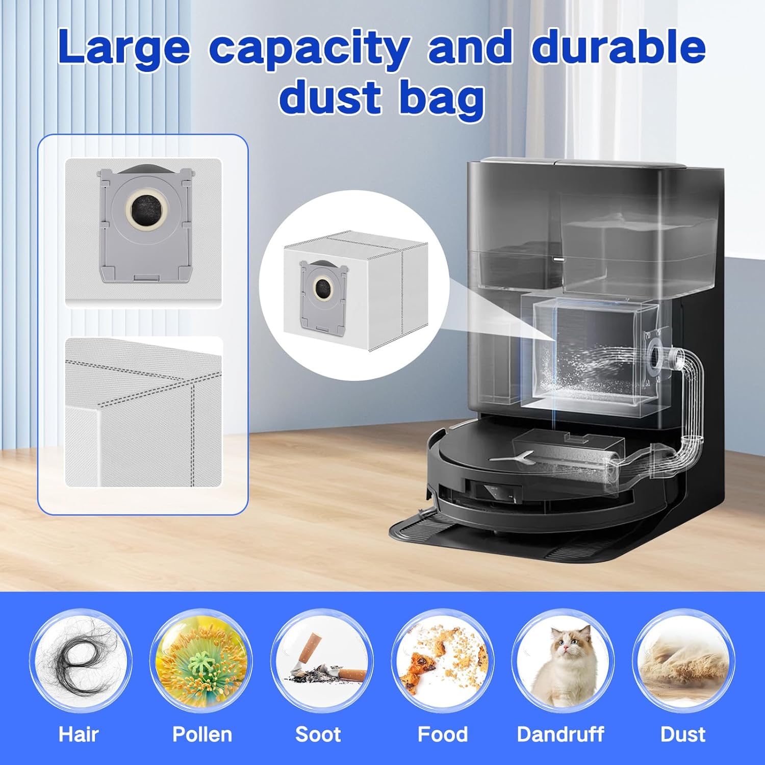 X9 Pro Omni Replacement Parts Compatible with ECOVACS DEEBOT X9 Pro Omni Robot Vacuum Cleaner Accessories,1 Main Brush, 2 Mop Roller Brush, 4 Side Brushes, 4 HEPA Filters, 4 Dust Bags, 2 Tool