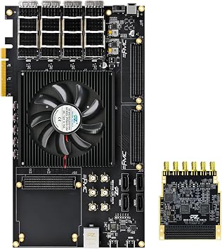 AMD Xilinx VU9P VU13P FPGA Development Board DDR4 PCIe Gen3 QSFP28 FMC 100G for High-Performance Computing PZ-VU13P-KFB, High Speed ADC/DAC Package