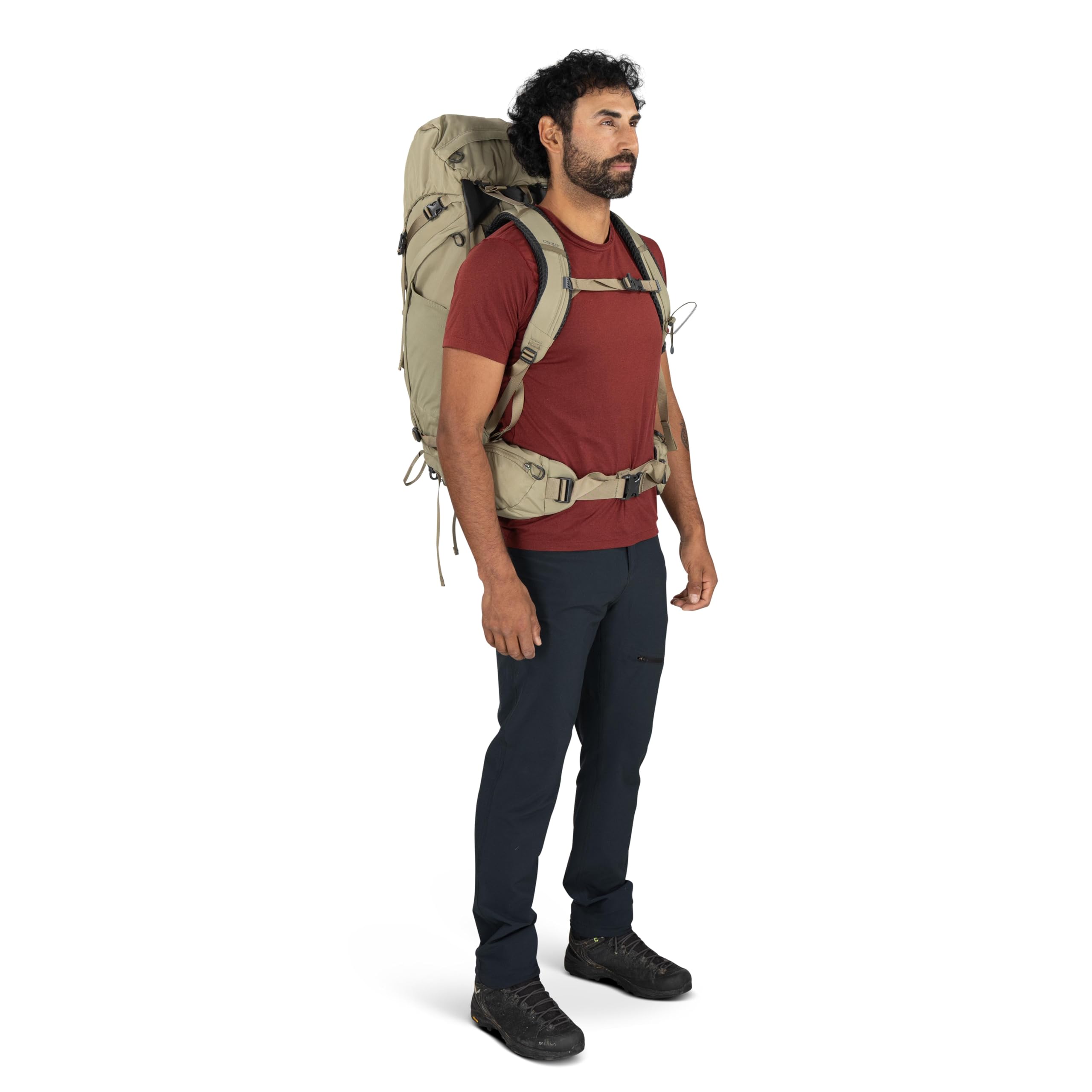 Osprey Kestrel Mochila de trekking para hombre, 48L S/M, Moss Green