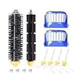 DLD Accessory for iRobot Roomba 600 610 620 630 645 650 655 660 680 500 Series Model 595 Replacement Kit Replenishment Parts Set Filter Side Brush Bristle Flexible