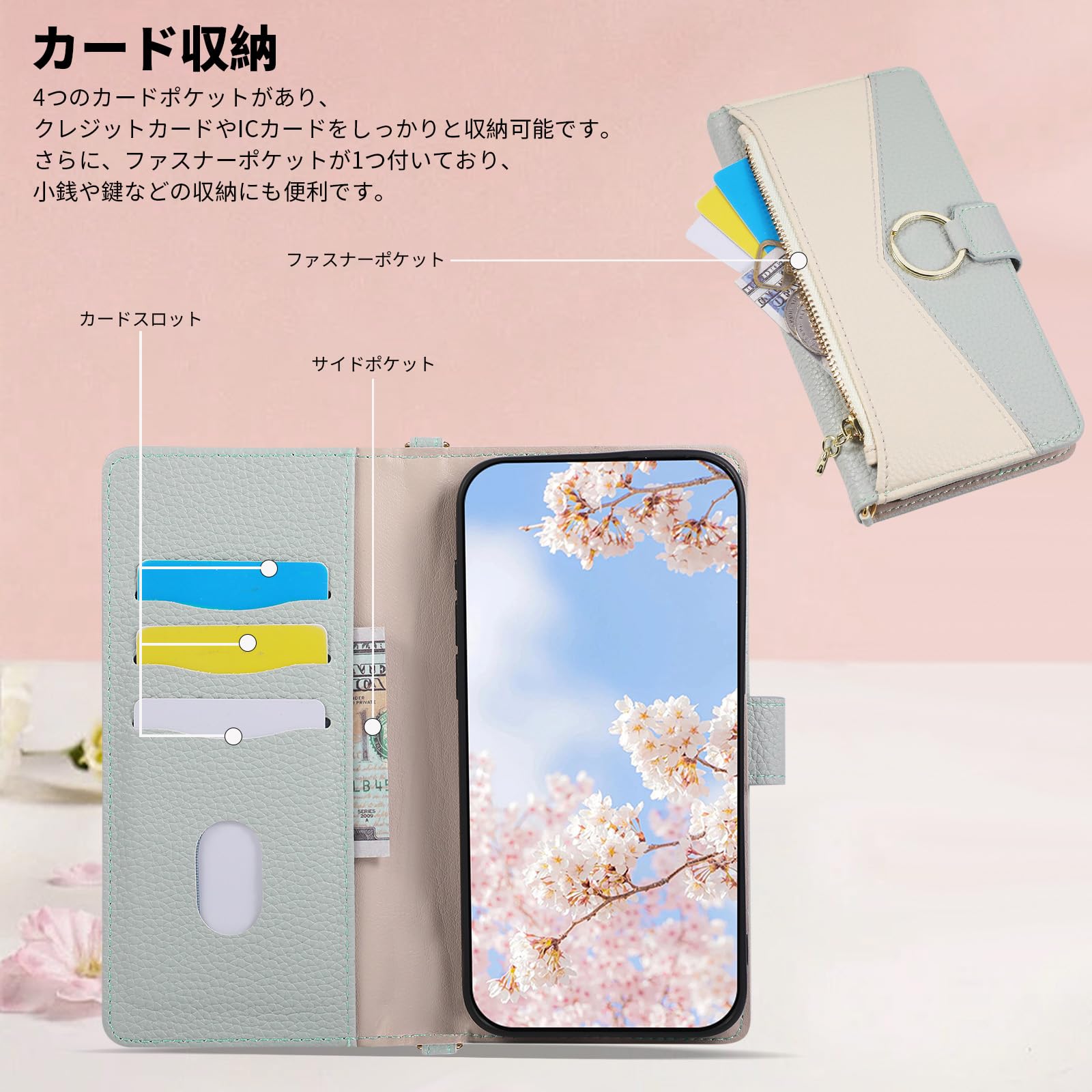 Amazon.co.jp: Yuotky for OPPO A5 5G ケース 手帳型 オッポa5 5G