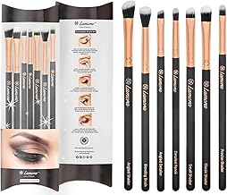 Set de Pinceaux de Maquillage pour les Yeux - Fard à paupières, Eyeliner Mélanger, Nuancer - Meilleur Choix 7 Pièce Essentials Kit - Crayon, Ombré, Fuselé, Définisseur - Poils Soyeux Synthétiques