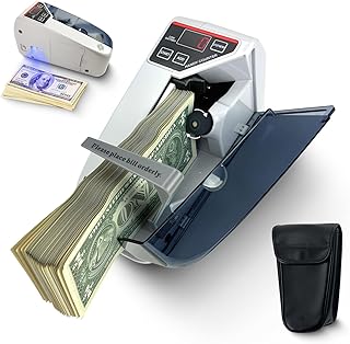 Money Counter Machine ELROTONEG V30, Cash Counter with UV lamp, Portable Bill Counting Machine 600 banknotes/min