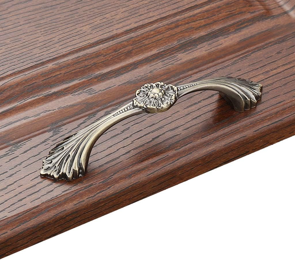 Cabinet Door Handle,Modern Minimalist Antique Copper Drawer Handle Shoe Cupboard Zinc Alloy Wardrobe Handle European Style (Color : Bronze,Size : 127mm)