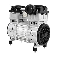 Vista 1 de Bomba de vacío sin aceite de 1100 W, cabezal silencioso del compresor de aire 7CFM para uso industrial, compresor de aire sin aceite de 110 V