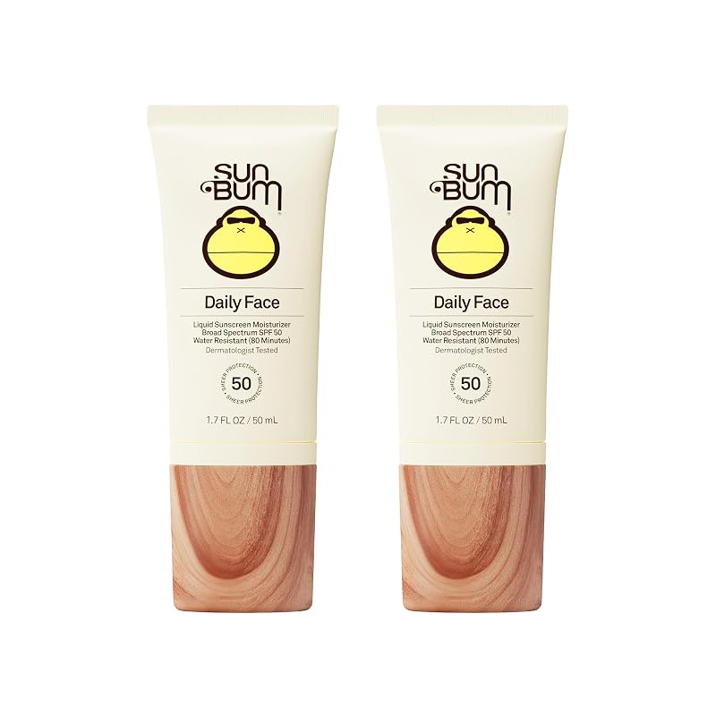 Protetor solar facial Sun Bum SPF 50, 50 mL, Pacote com 2