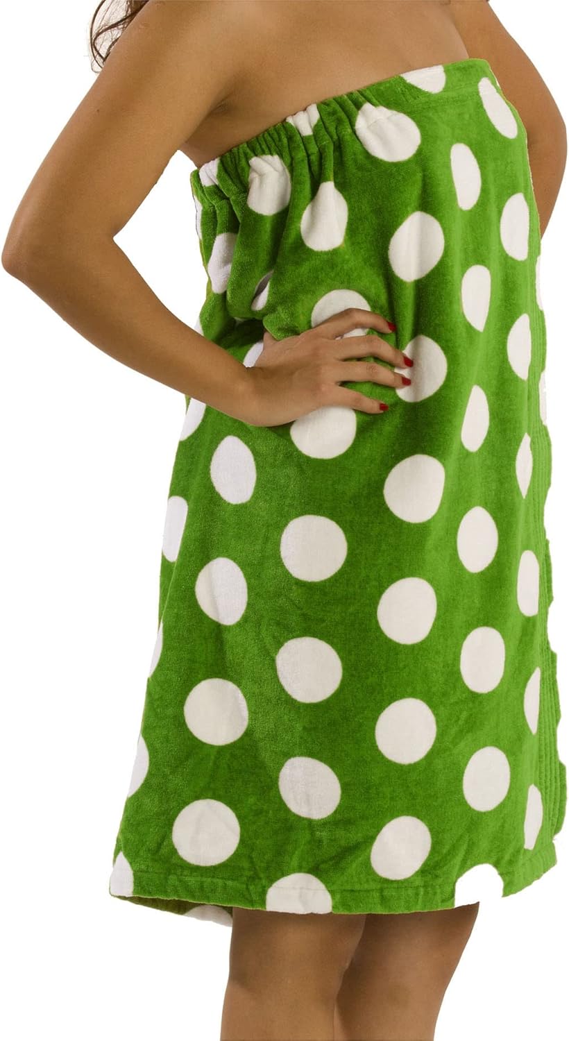 BY LORA Spa Bath Wrap Towel and Bathrobe For Women and Girl, Cotton