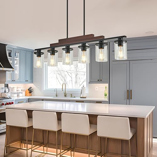 Miniatura 5 de Lámpara de araña grande de latón vintage con ruedas de vagón para sala de estar, entrada, escalera, vestíbulo, techo alto, 8 luces, estilo rústico