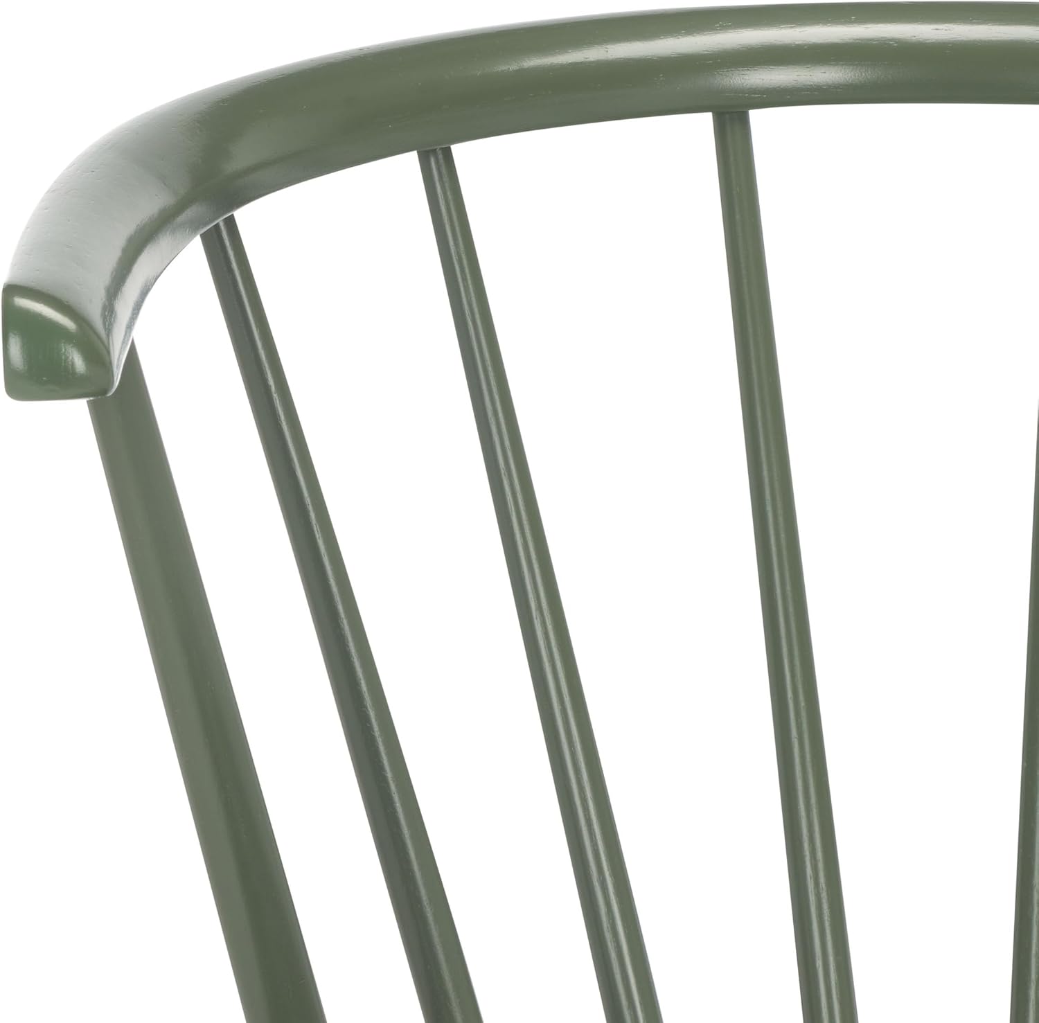 SAFAVIEH Home Collection - Blanchard Bar Stool Set of 2, Dusty Green Solid Wood, 29-inch Seat Height, Farmhouse Windsor Spindle Back Design (BST8507H-SET2)