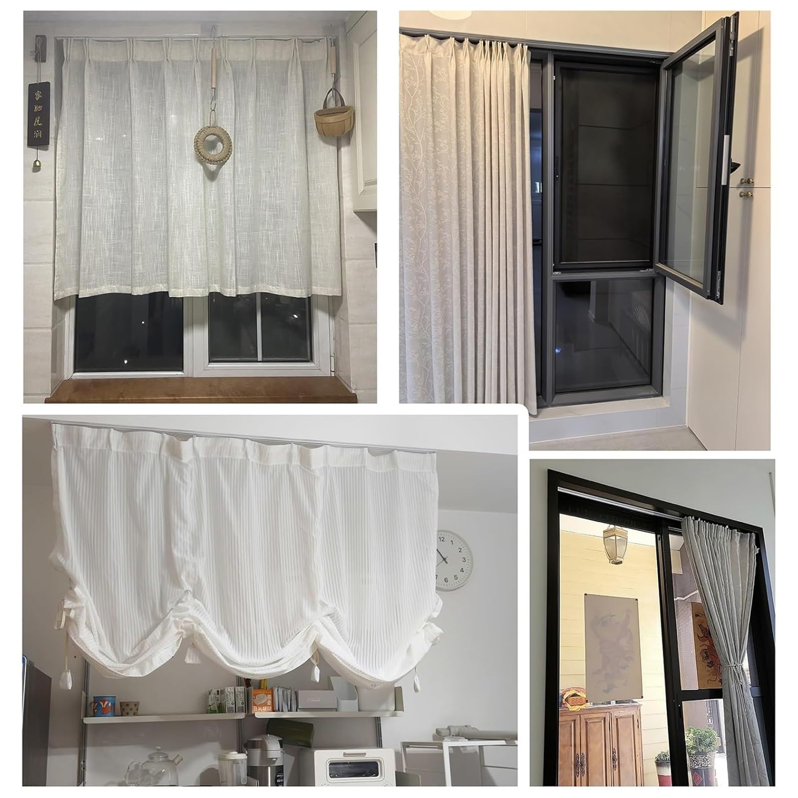 Ultracienki aluminiowy system szynowy 1-warstwowy 70-500 cm cichy wewnętrzny rozdzielacz do pokoju szyna ain (280 cm/9,2 stopy 2 x 140 cm) - łatwy do włożenia Sk