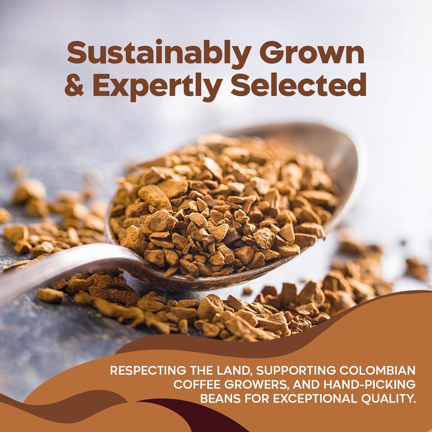 Juan Valdez Freeze-Dried Instant Coffee - Classic Flavor | 100% Colombian Arabica Beans | 3.5 oz / 100 g Jar | Smooth & Rich Taste 100% Colombian Coffee | Easy to Prepare | 2 Pack