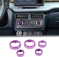 Vista 24 de Aunginsy Cubierta circular para botón de volumen de aire acondicionado de consola central, compatible con Ford Maverick 2022-2024, botón