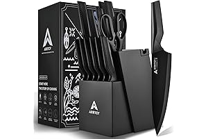 Martha Stewart 15-Piece Knife Set with Built-In Sharpener