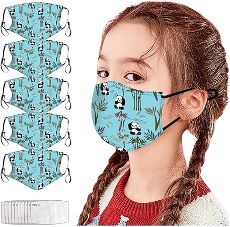 Amazon 子供用マスク Maszone 超快適マスク 子供用 布マスク 洗えるマスク スポーツマスク 5枚入り マスク 子供 キッズサイズ フェイスカバー 枚入り クマ ネコ 恐竜 子供用マスク キャラクター 抗菌防臭 肌にやさしい 通気性 男女兼用 防塵マスク Maszone 家庭 用