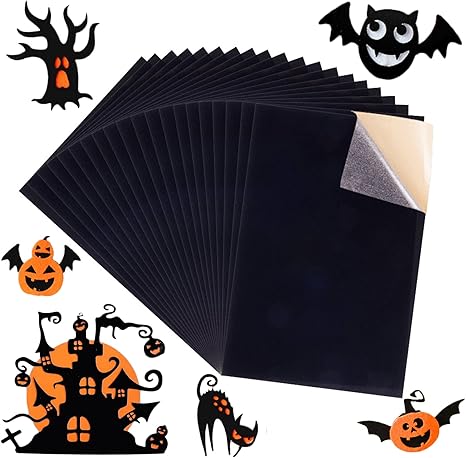 Amazon Co Jp Benecreat 40枚貼りビロード生地 ベルベット生地 貼りシート付 ジュエリーボックス装飾 ギフトバッグ素材 ブラック ホビー