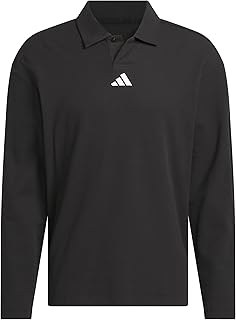 adidas Mens Beyond Long Sleeve Fit Polo Shirt