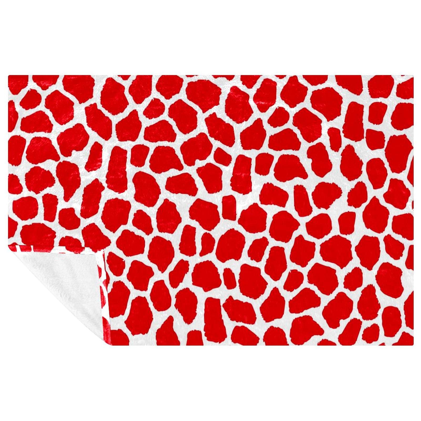 Couverture douce et chaude girafe pour lit et canapé douillet