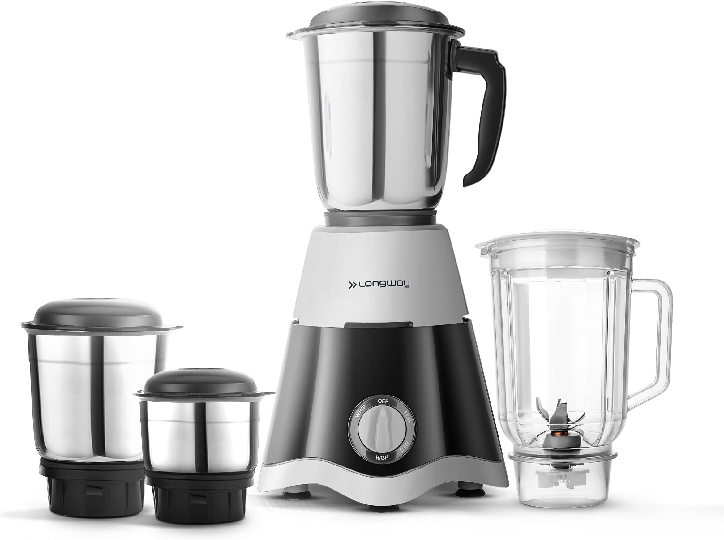 Buy Bajaj GX 8 750 DLX 750W Mixer Grinder with 3 Jars, White Online at