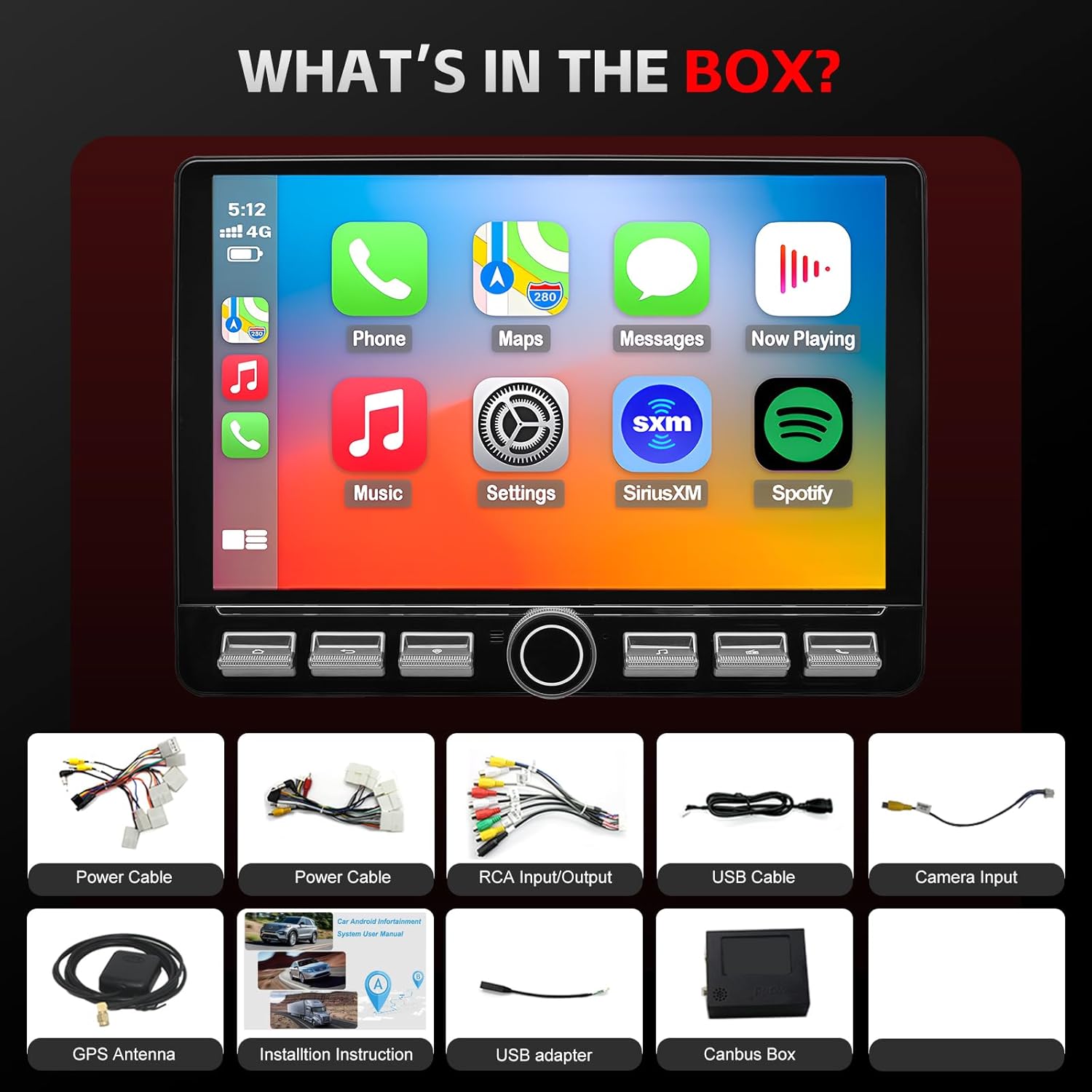 QLED Radio for Toyota Tundra Upgrade 2014-2021, Touch Screen Stereo Replacement,Wireless Carplay Android Auto, 4G Network