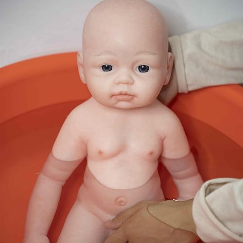 SERENDOLL Muñeca de bebé realista de silicona de 19 pulgadas, muñecas de bebé Reborn realistas, juguete y coleccionable. Chico calvo 010