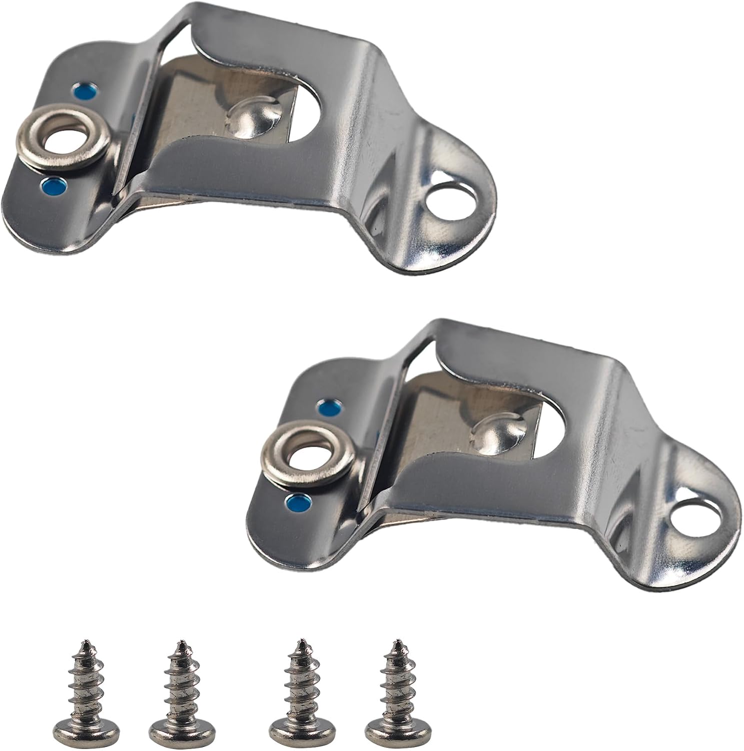 2Pcs Microphone Holders - Heavy Duty Mic Hanger Clips with Mounting Screws for Handheld CB Radio Microphones, Compatible with GM300 GM3188 GM338 Mobile Radios
